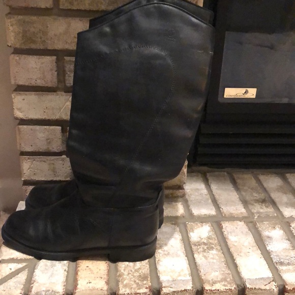 Blondo Womens Wide Calf Leather Boots 